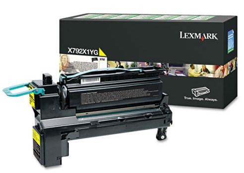 Lexmark X792X1YG cartouche de toner 1 pièce(s) Original Jaune