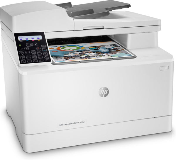 HP Color LaserJet Pro MFP M183fw, impression, copie, numérisation, télécopie, chargeur automatique de documents de 35 feuilles ; A faible consommation; Sécurité optimale ; Wi-Fi double bande