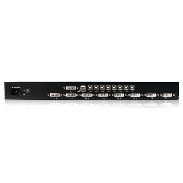 StarTech.com 8-poort 1U-Rack DVI USB KVM-switch