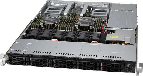 SUPERMICRO X12 CloudDC 1U 10X 2,5" Hybride X12DDW-A6 incl. x PSU SYS-120C-TN10R