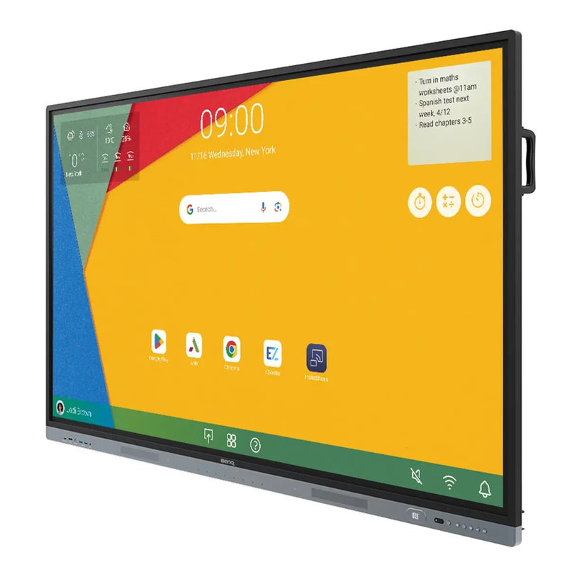 BenQ RM7504 interactief whiteboard 190,5 cm (75") 3840 x 2160 Pixels Touchscreen Zwart