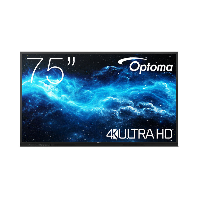 Optoma 3752RK Écran plat interactif 190,5 cm (75") LED WiFi 400 cd/m² 4K Ultra HD Noir Écran tactile Type de processeur Android 11