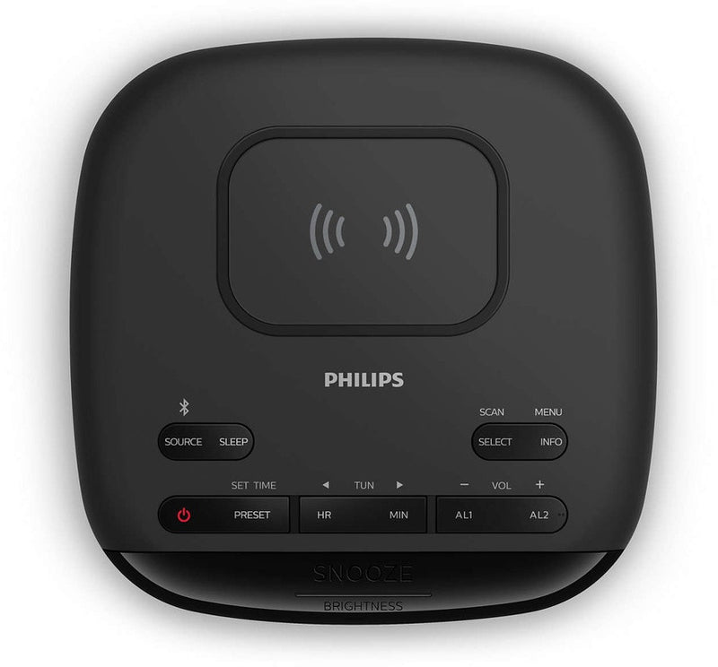 Philips TAR7705/10 radio Klok Analoog & digitaal Zwart