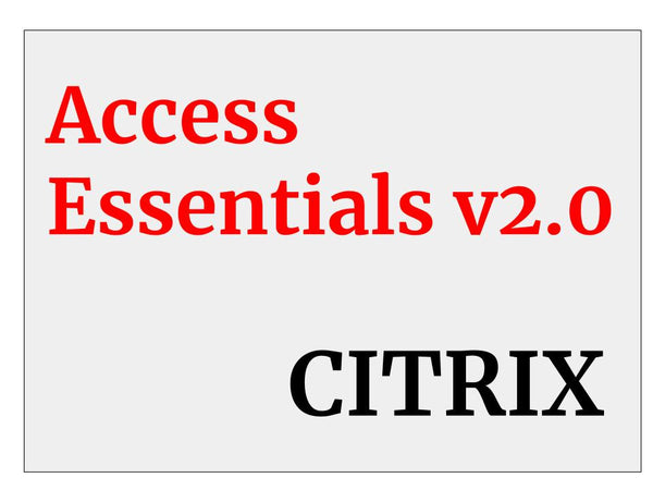 CITRIX Toegang tot Essentials V2.0/NON CD 10-gebruikers + Subscr MW240000020