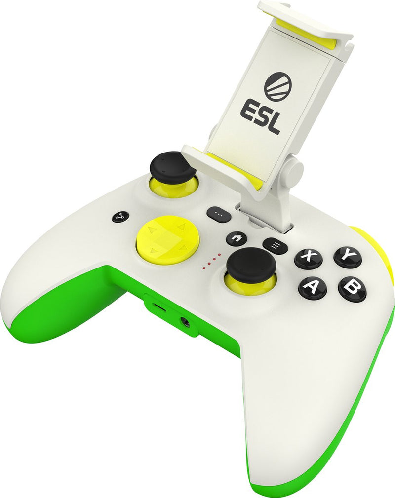 RiotPWR ESL Gaming Controller Groen, Wit, Geel Lightning Gamepad iOS