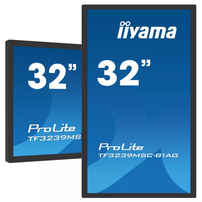 iiyama ProLite TF3239MSC-B1AG computer monitor 80 cm (31.5") 1920 x 1080 Pixels Full HD LED Touchscreen Multi-gebruiker Zwart