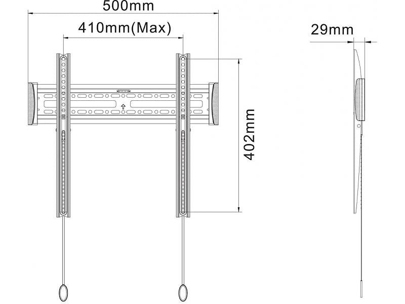 Neomounts tv wandsteun