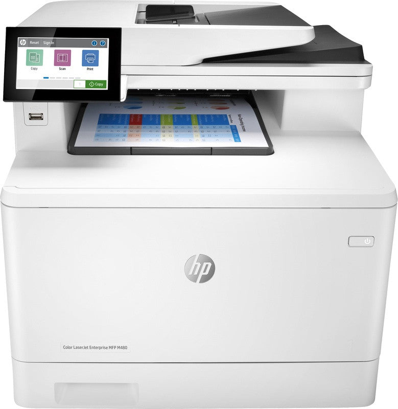 HP Kleurenprinter LaserJet Ent MFP M480F Prntr:EU 3QA55A