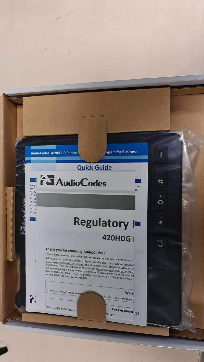 AudioCodes 420HD IP telefoon Zwart 2 regels LCD