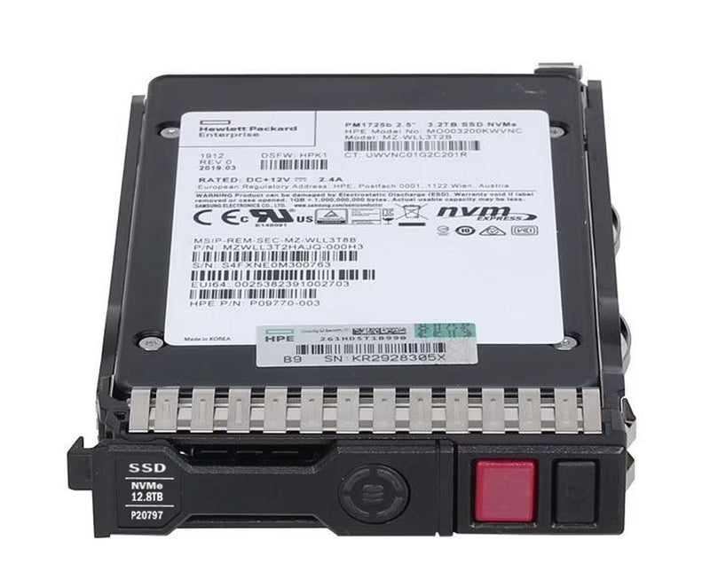 HPE SPS-DRV SSD 12,8TB NVMe DP mu BC taa P31542-001