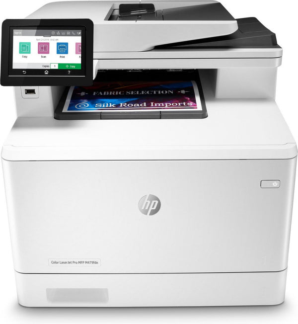 HP Color LaserJet Pro MFP M479fdn, Printen, kopiëren, scannen, fax, e-mail, Scannen naar e-mail/pdf; Dubbelzijdig printen; ADF voor 50 vel ongekruld