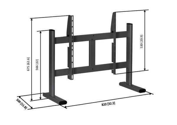 VOGEL'S Support de table PlasmaBoy noir 7320500