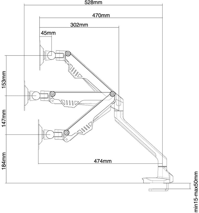 Neomounts monitor arm