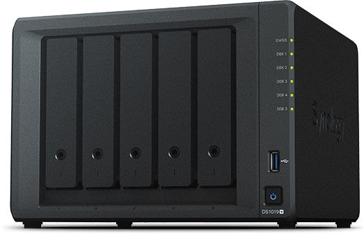 Synology DiskStation DS1019+ serveur de stockage de données NAS Tour Ethernet LAN Noir J3455